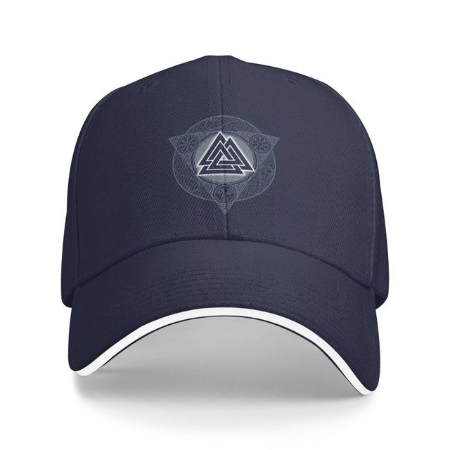 Viking Cap With Valknut & Rune Print