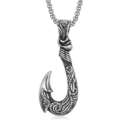 Viking Necklace - Fish Hook Pendant