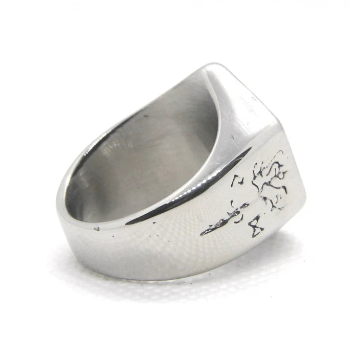 The Vegvísir Compass Ring - Stainless Steel Runic Ring