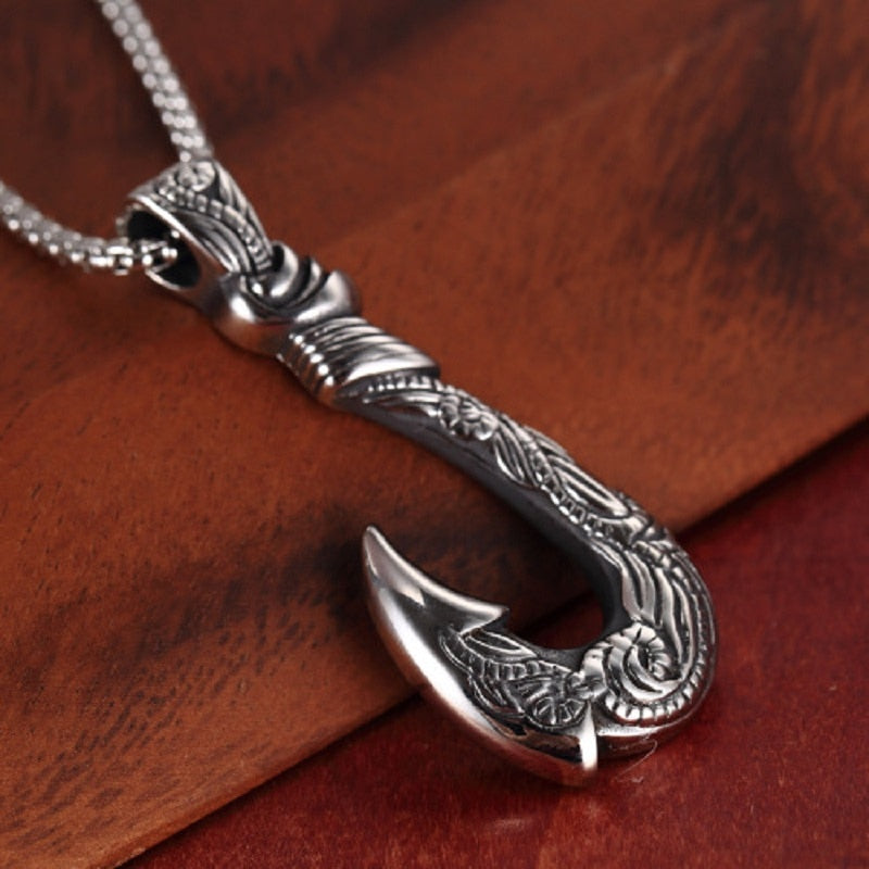 Viking Necklace - Fish Hook Pendant