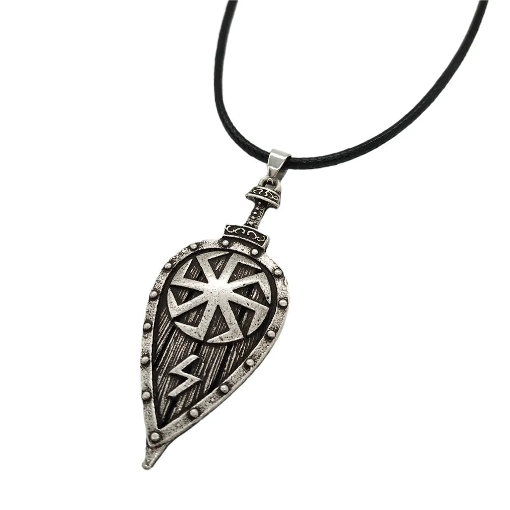 Viking Shield & Axe Pendant | Odin’s Axe Necklace