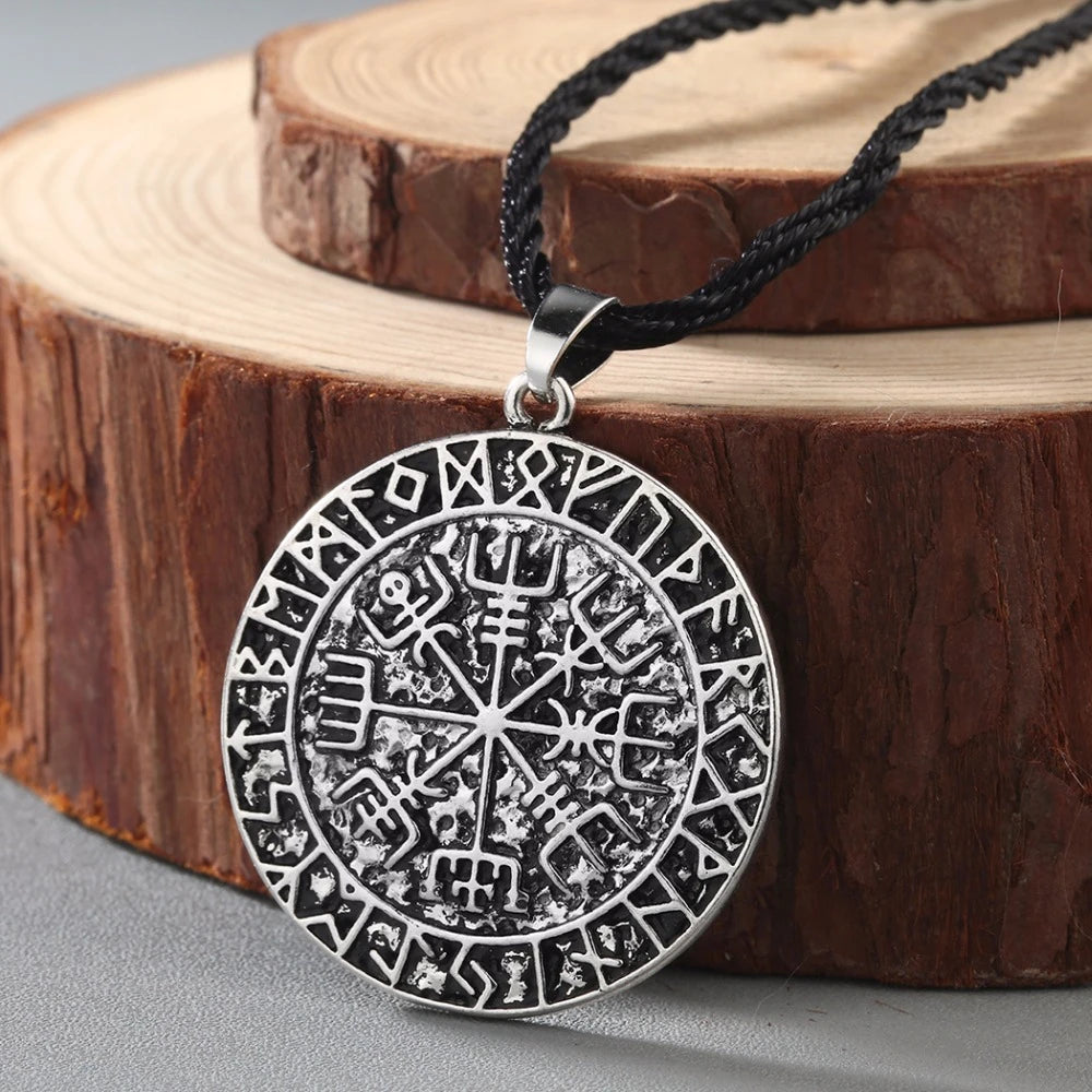 Viking Necklace - Vegvisir Runic