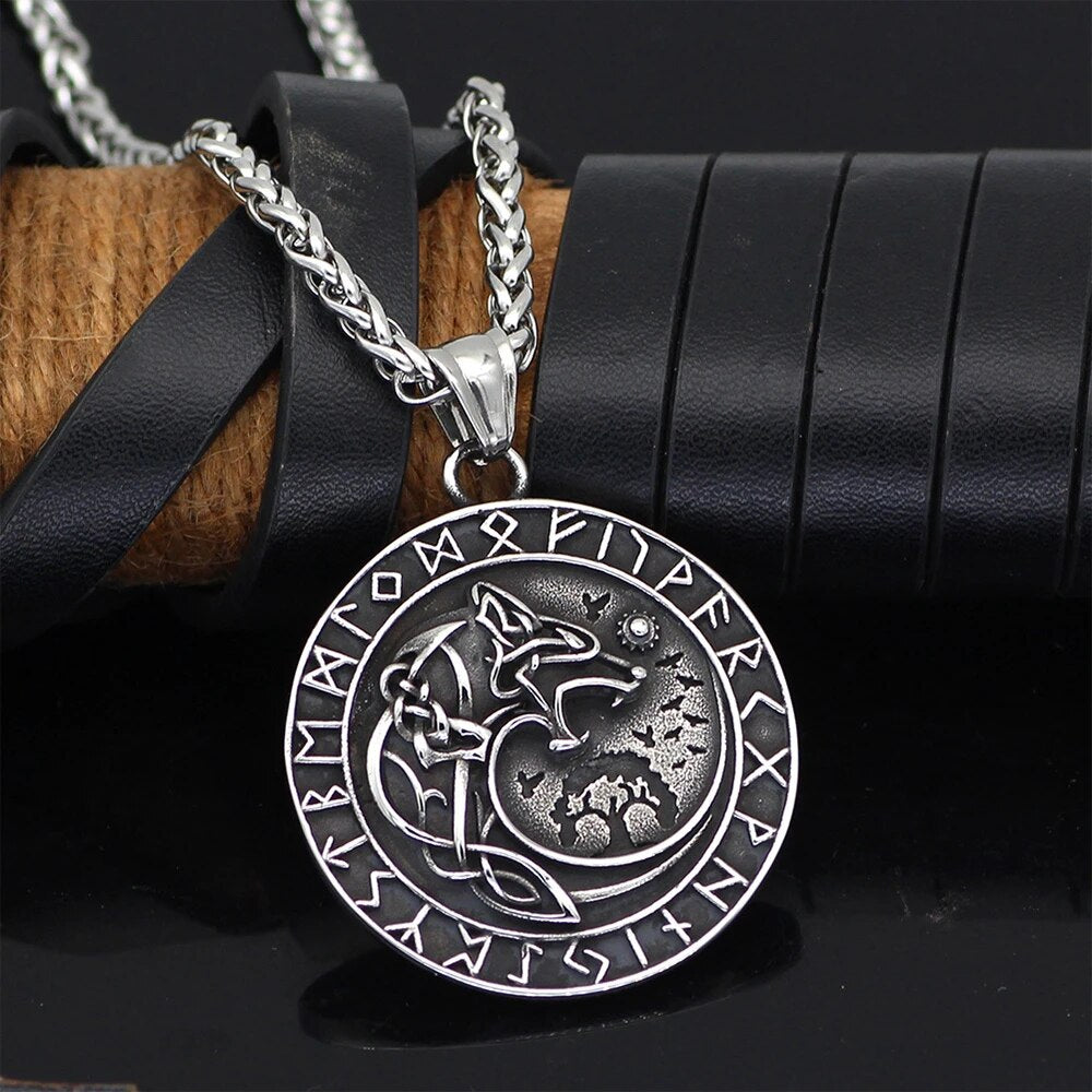 Viking Necklace - Fenrir Runes