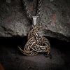 Viking Necklace -  Celtic Knot Trinity Amulet