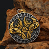 Viking Necklace - Huginn & Muninn Valknut