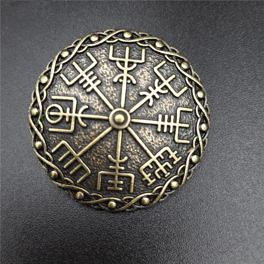 Viking Brooch Vegvisir Valhalla Vikings