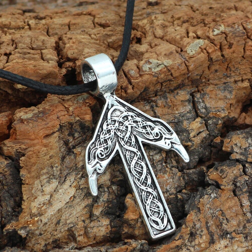 Retro Nordic Viking Style Cross Pendant Necklace For Men Women Punk Biker  316L Stainless Steel Cross Necklace Jewelry Wholesale - AliExpress