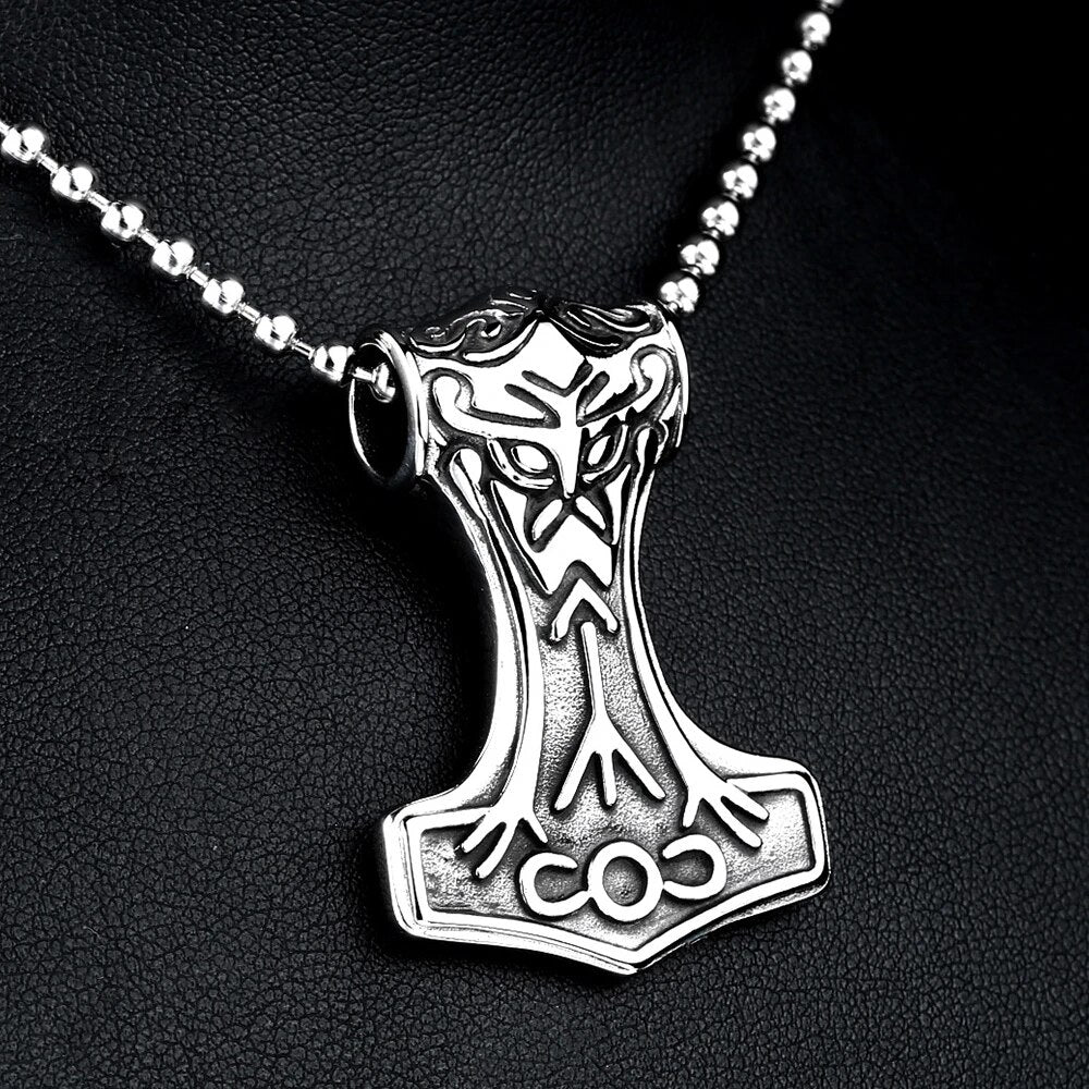 Thor Hammer Necklace - Death Rune