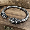 Wolf Head Twisted  Viking  Arm Ring