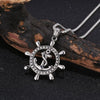 Viking Necklace - Anchor Wheel Pendant