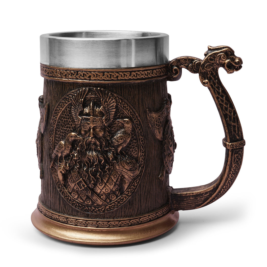 Norse Gods Thor And Odin Viking Beer Mug