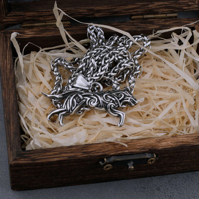Viking Necklace - Fenrir Knotted