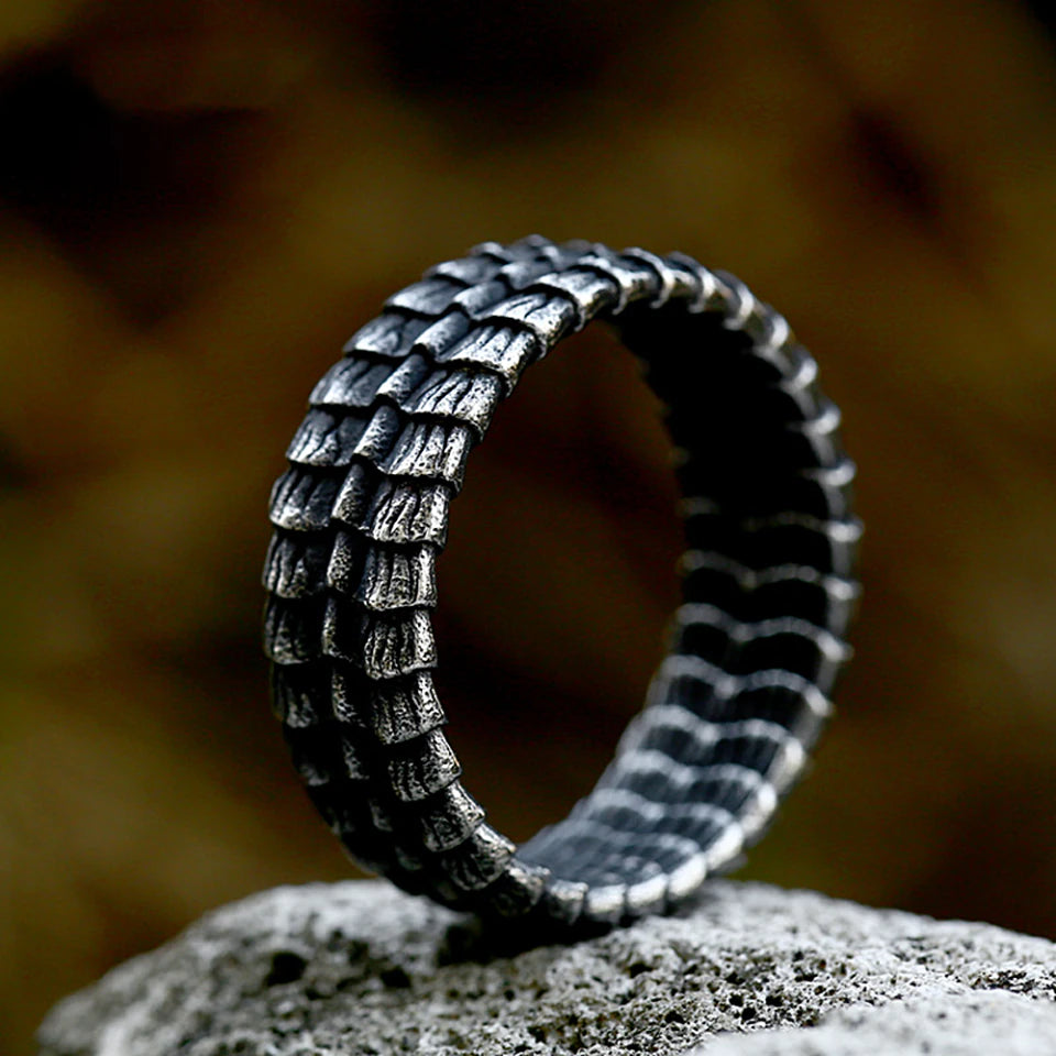 Jormungandr Dragon Scale Ring