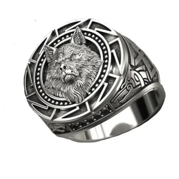 Wolf Totem Ring - Nordic Mythology Viking Warrior Design