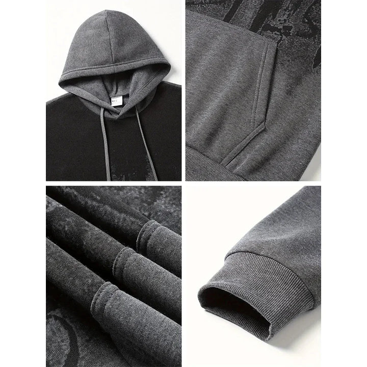 Vegvísir Raven Hoodie — Norse Viking Compass Pullover