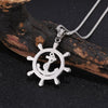 Viking Necklace - Anchor Wheel Pendant