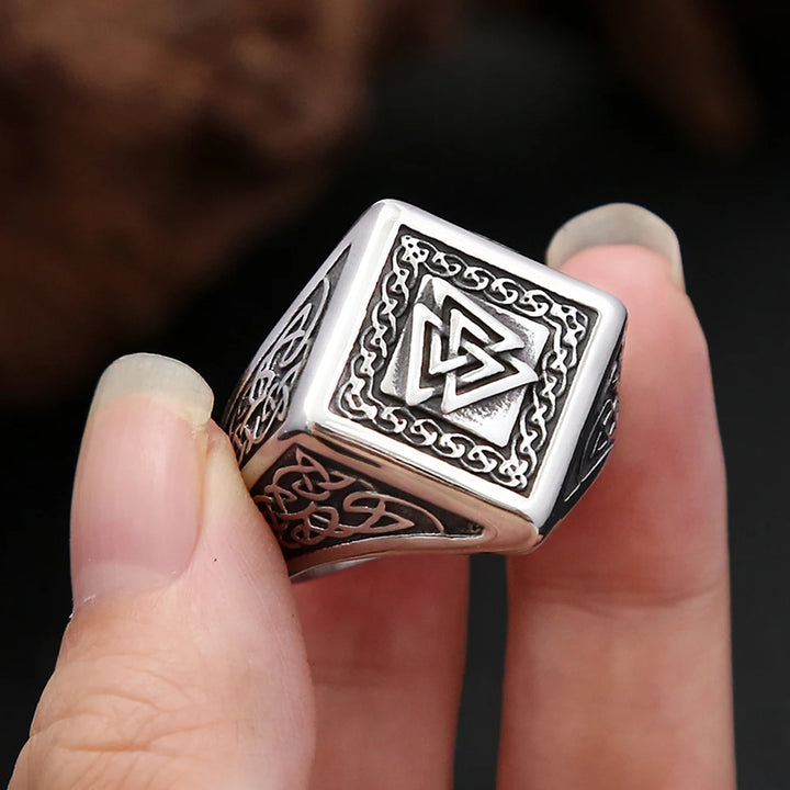 Valknut Forge Viking Steel Ring