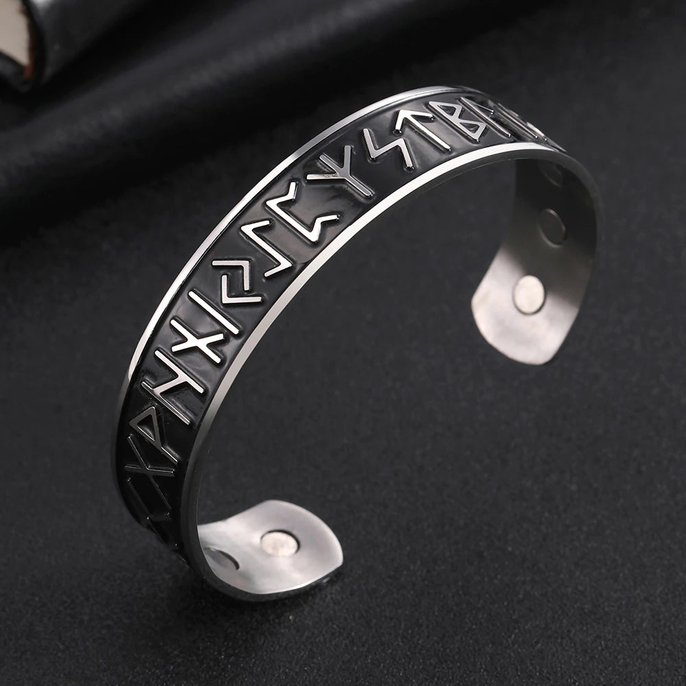 Amazon.com: Viking Rune Bracelet Jewelry, Viking Merchandise Women Men -  Norse Cuff Bangle - Viking Protection - Viking Pagan Wedding - Elder  Futhark Adjustable Size : Clothing, Shoes & Jewelry