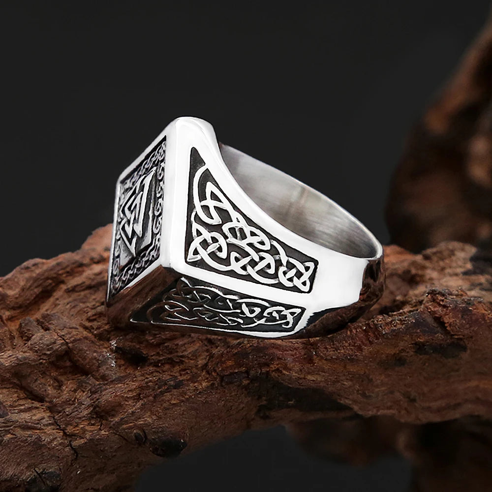 Valknut Forge Viking Steel Ring