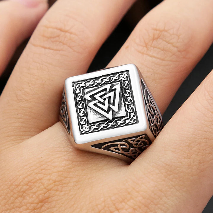 Valknut Forge Viking Steel Ring