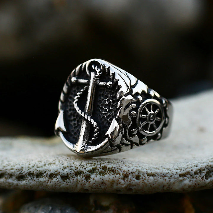 Viking Ring - Nautical Anchor