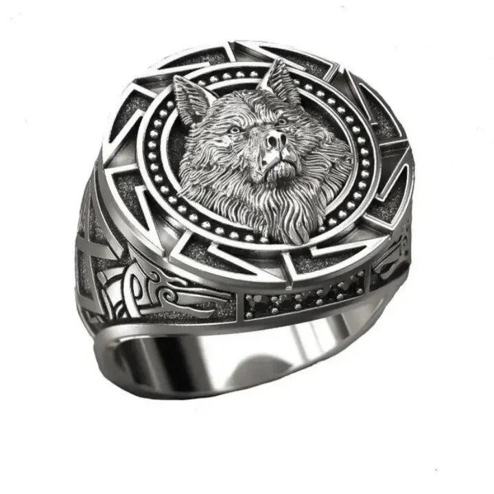 Wolf Totem Ring - Nordic Mythology Viking Warrior Design