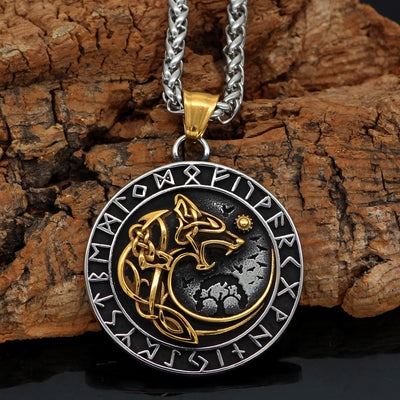 Viking Necklace - Fenrir Runes