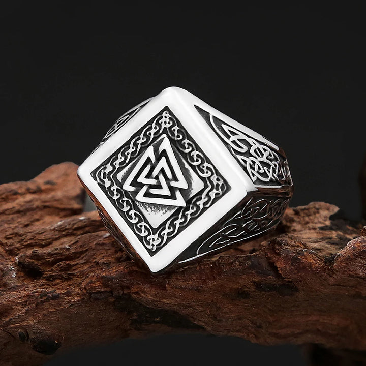 Valknut Forge Viking Steel Ring