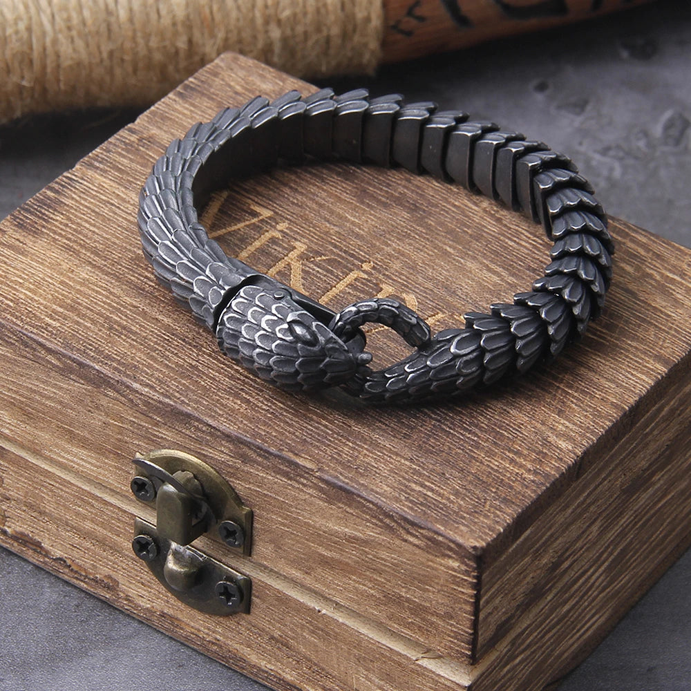 Viking Bracelet - Jormungandr Serpent