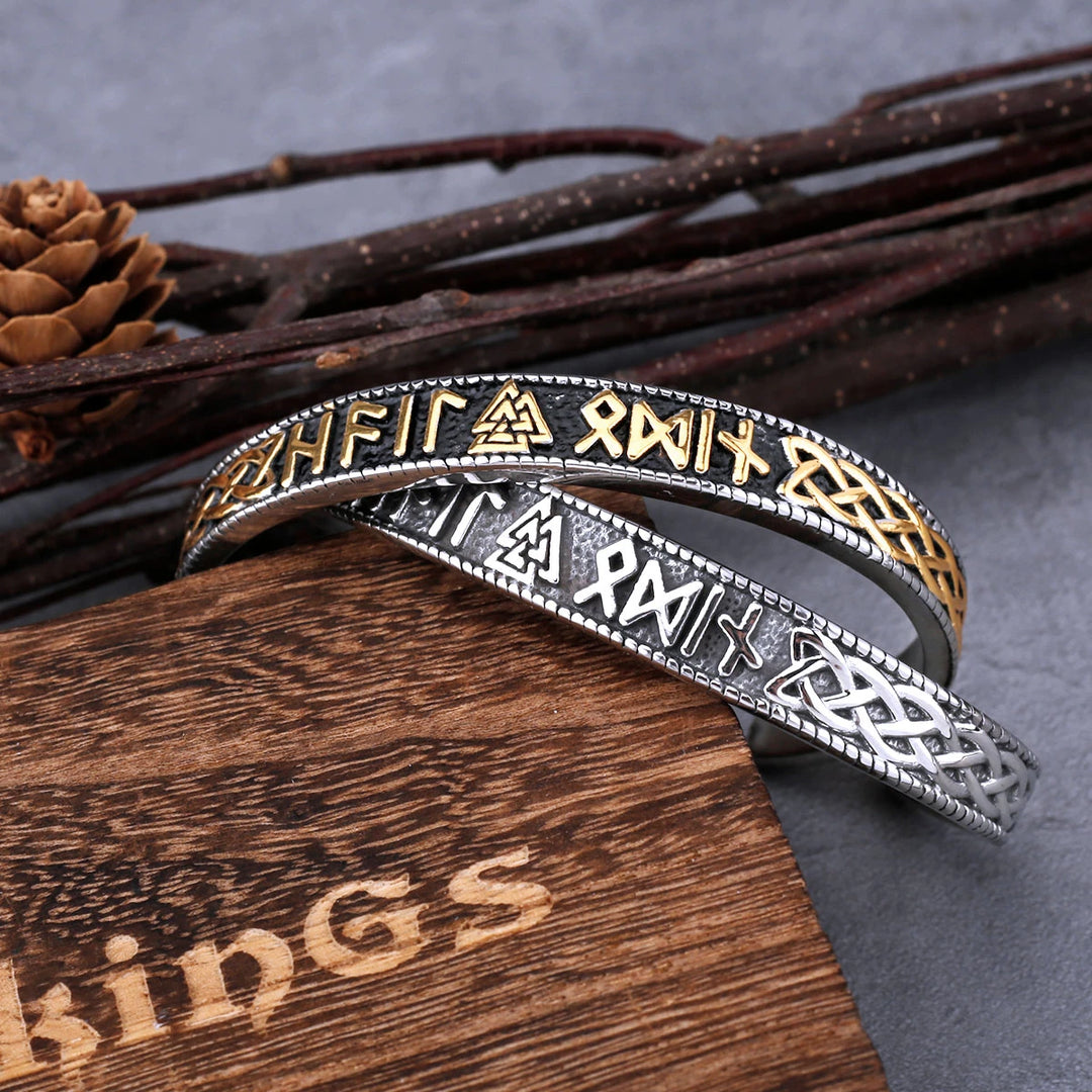 Viking Arm Ring - Valknut Runes