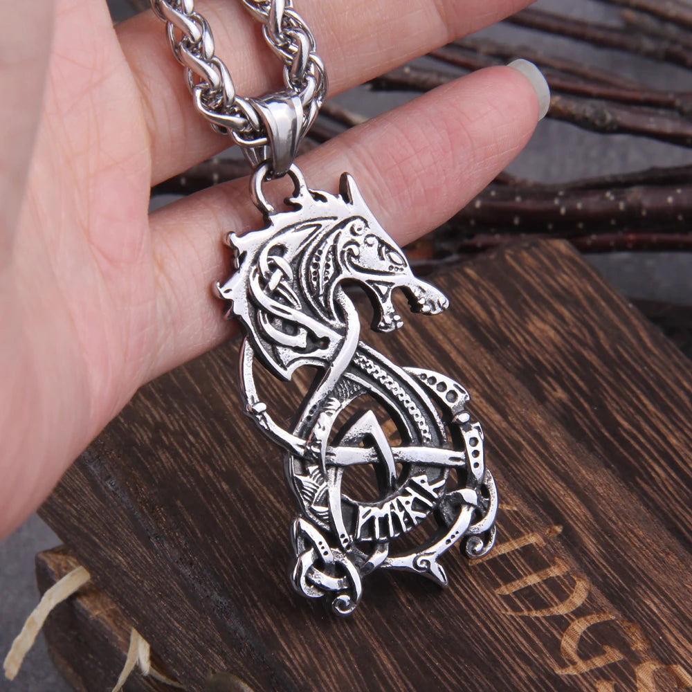 Viking Necklace - Fenrir Pendant