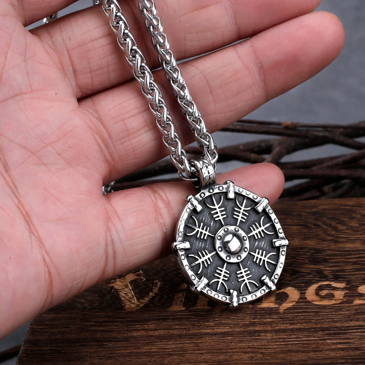 Viking Necklace - Aegishjalmur Shield