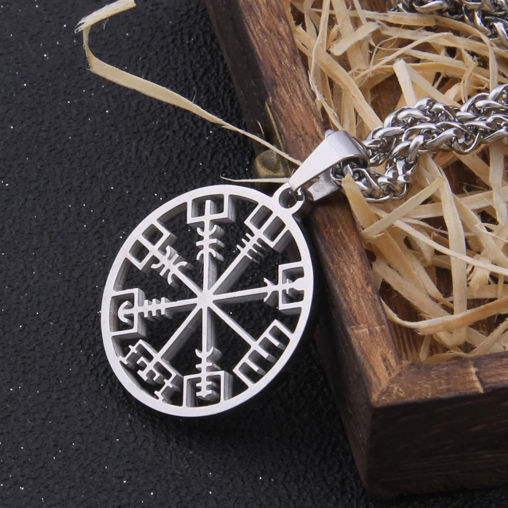 Viking Necklace - Vegvisir Compass