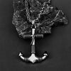 Viking Necklace - Anchor Rope Pendant