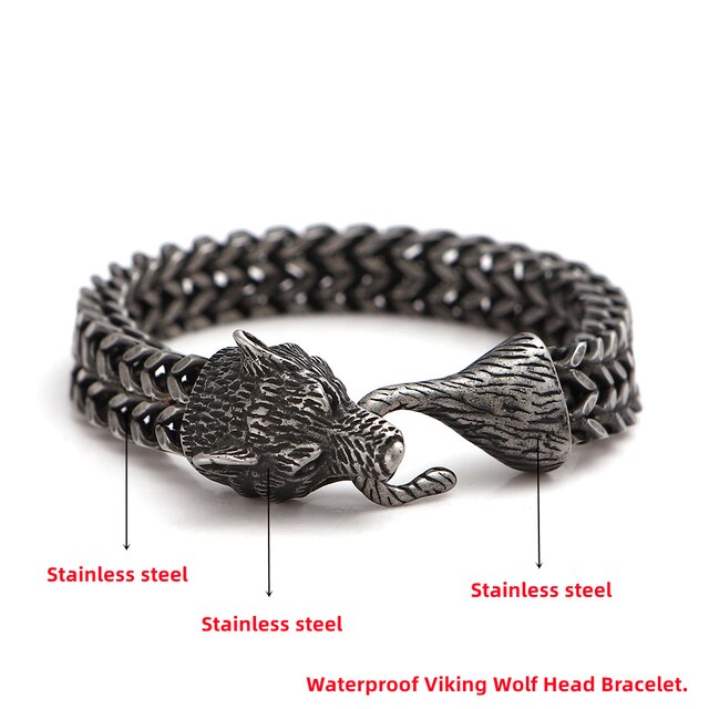 Viking Bracelet - Fenrir Wolf
