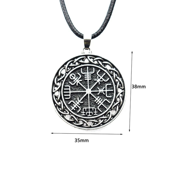 Viking Necklace - Vegvisir Knotted