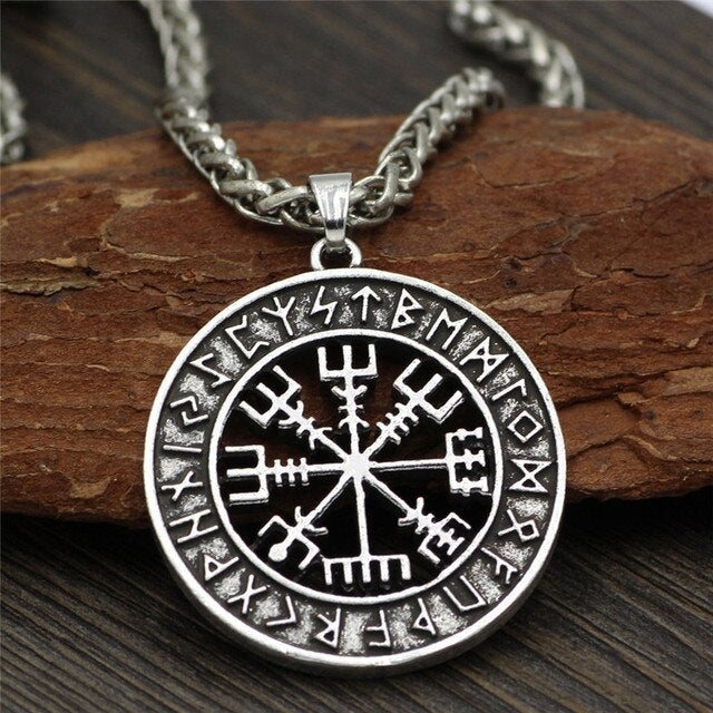 Viking Necklace - Vegvisir Runes