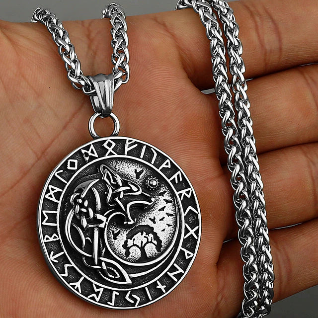 Viking Necklace - Fenrir Runes