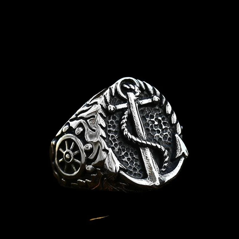 Viking Ring - Nautical Anchor