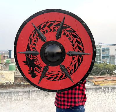 24" Battle-worn Ouroboros Viking Shield