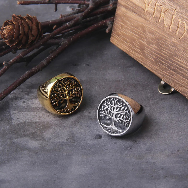 Viking Ring - Bronze Tree of Life Knotwork