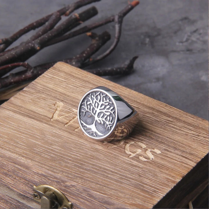 Viking Ring - Bronze Tree of Life Knotwork