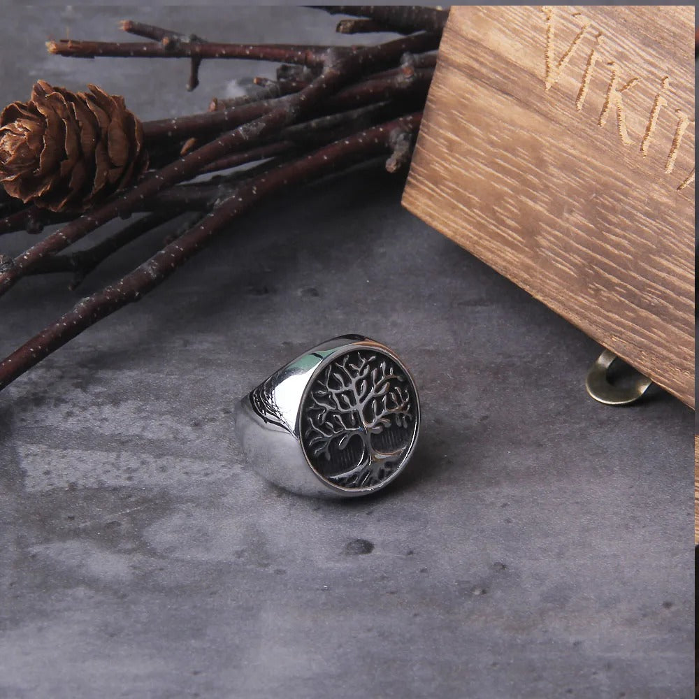 Viking Ring - Bronze Tree of Life Knotwork