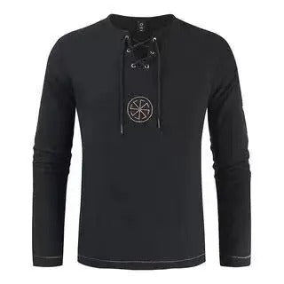 Long-sleeve Linen Medieval Viking Shirt