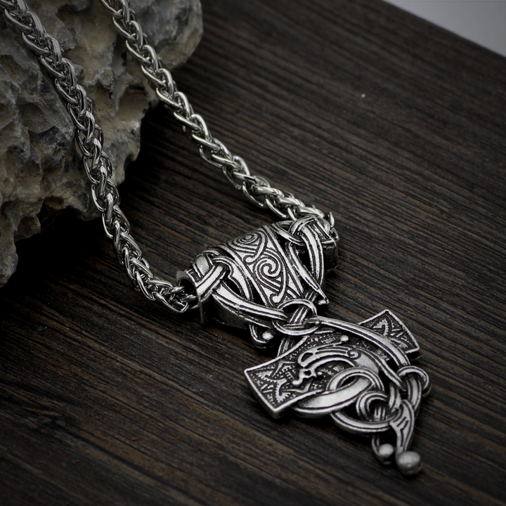 Thor Hammer Necklace - Jormungandr