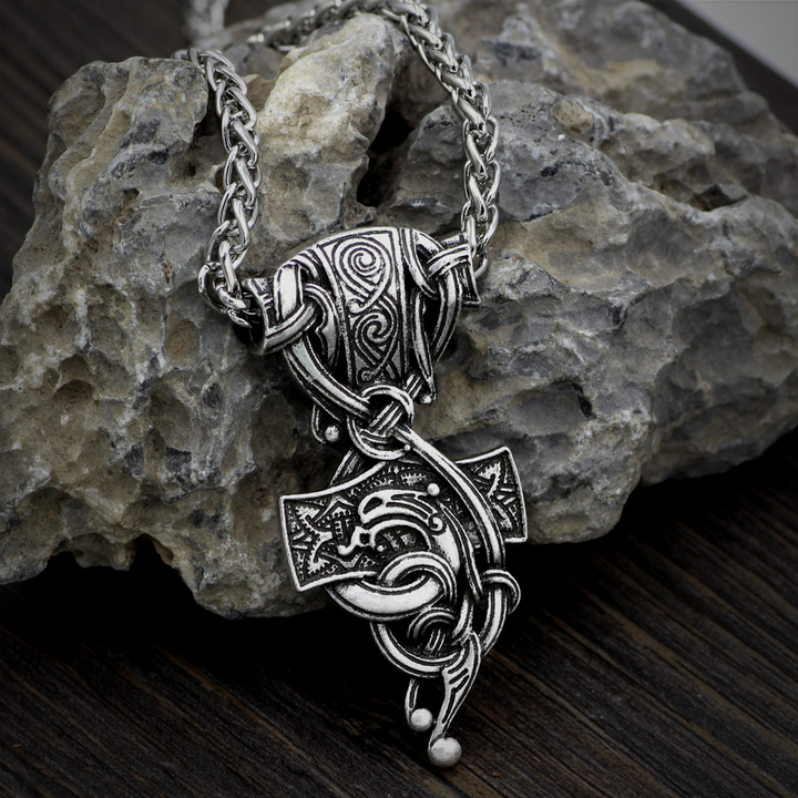 Thor Hammer Necklace - Jormungandr