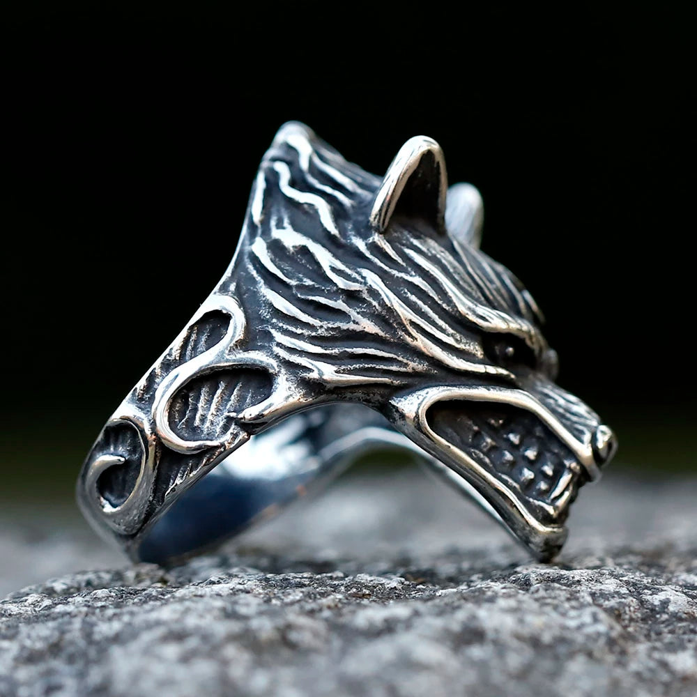 Viking Ring - Norse Wolf