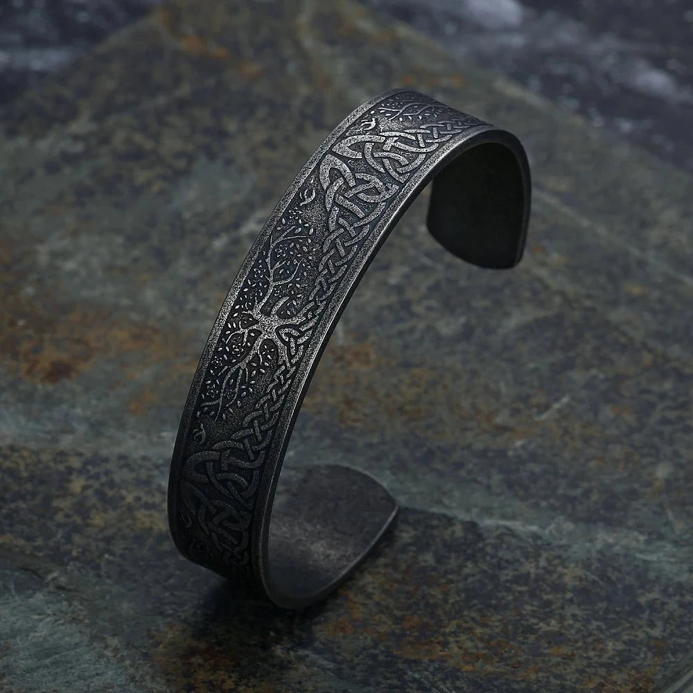 Viking Arm Ring BLACK CELTIC KNOTS Valhalla Vikings