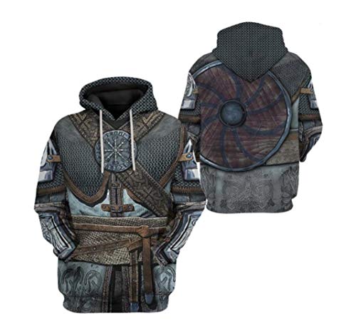 Medieval Viking Hoodie - Warrior