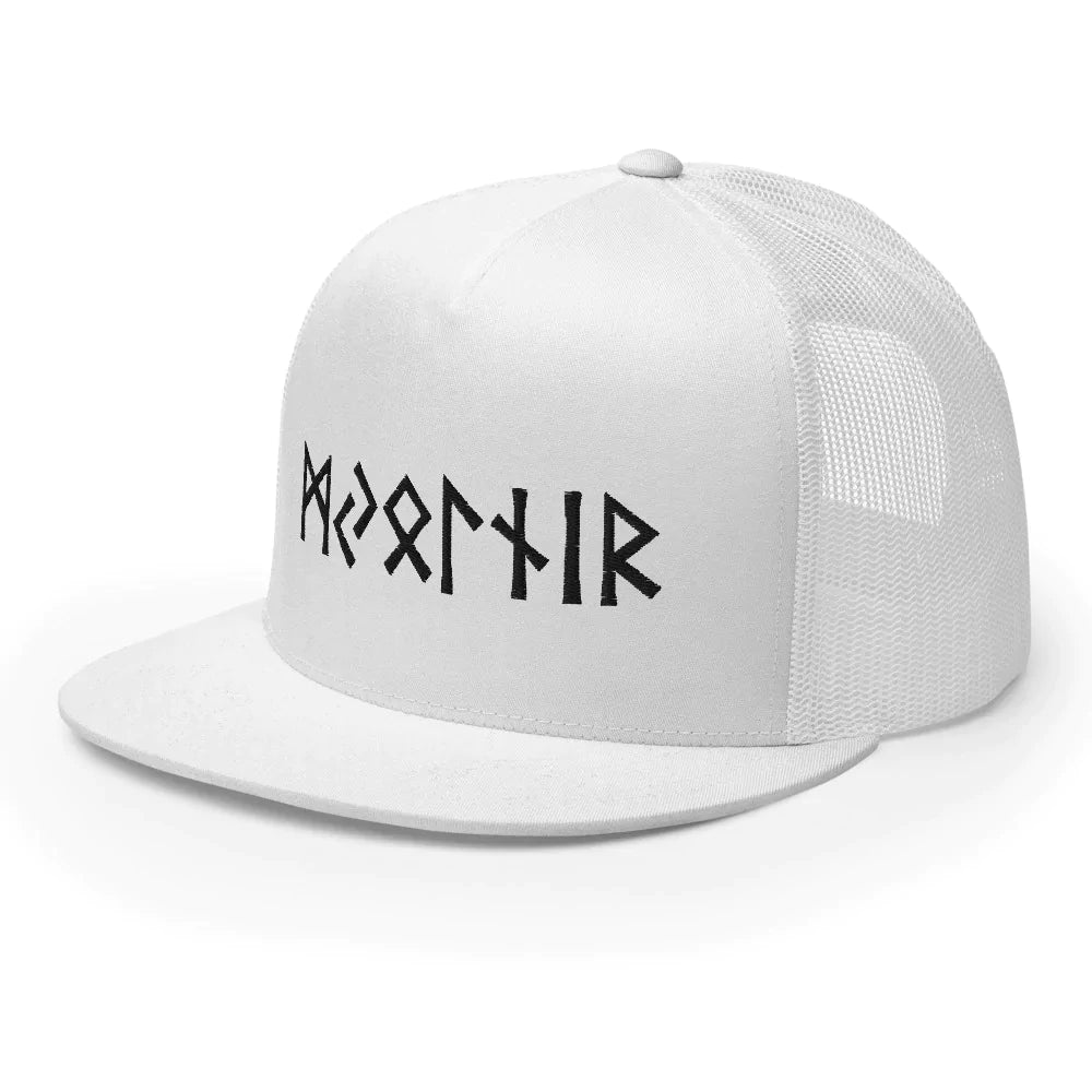 Viking Trucker Cap Featuring Mjolnir (Old Futhark)